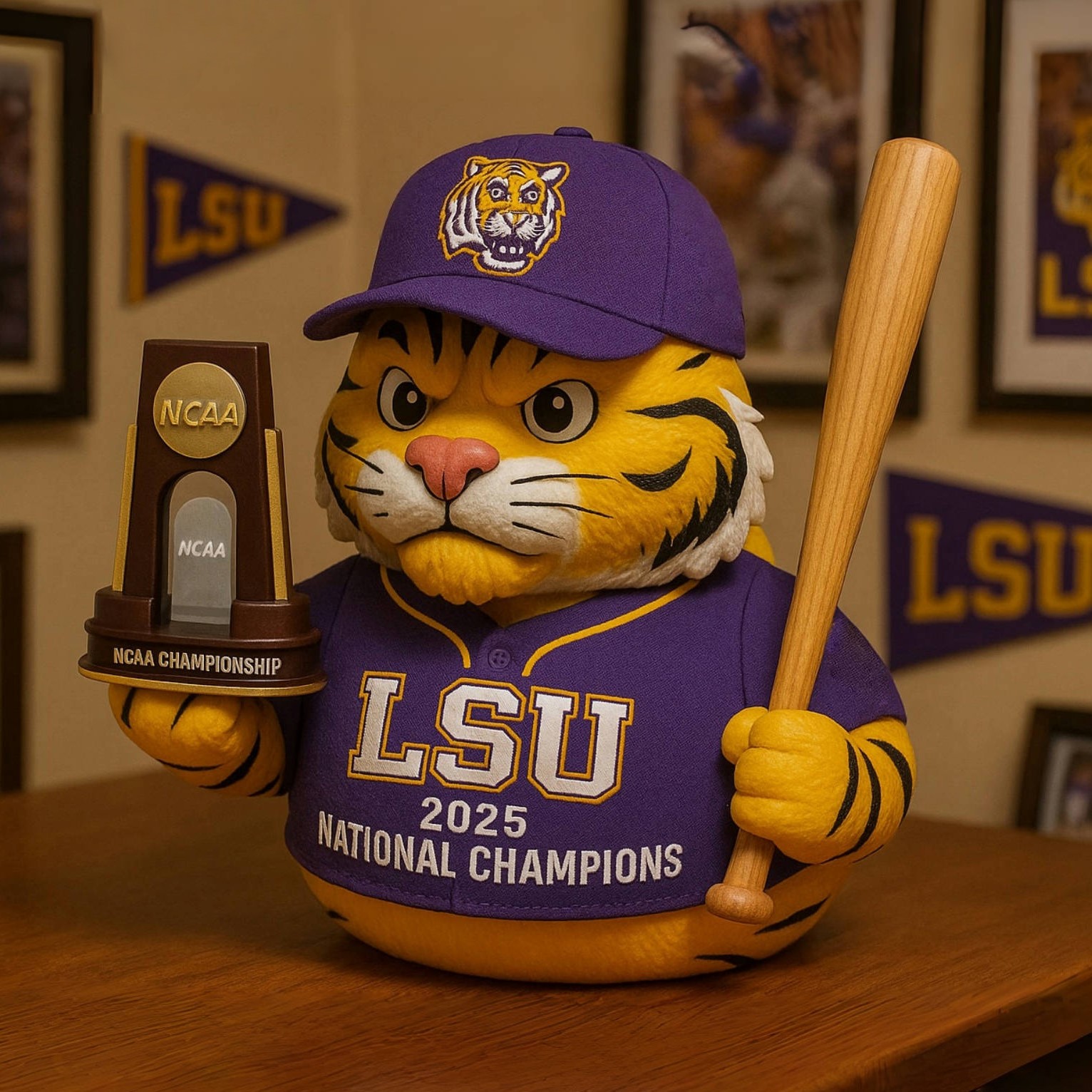 LSU Tigers 2025 NCAA National Champions Duck