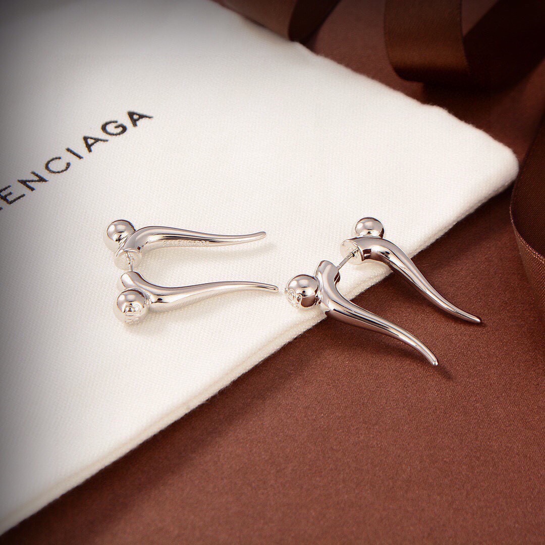 Balenciaga horn earrings