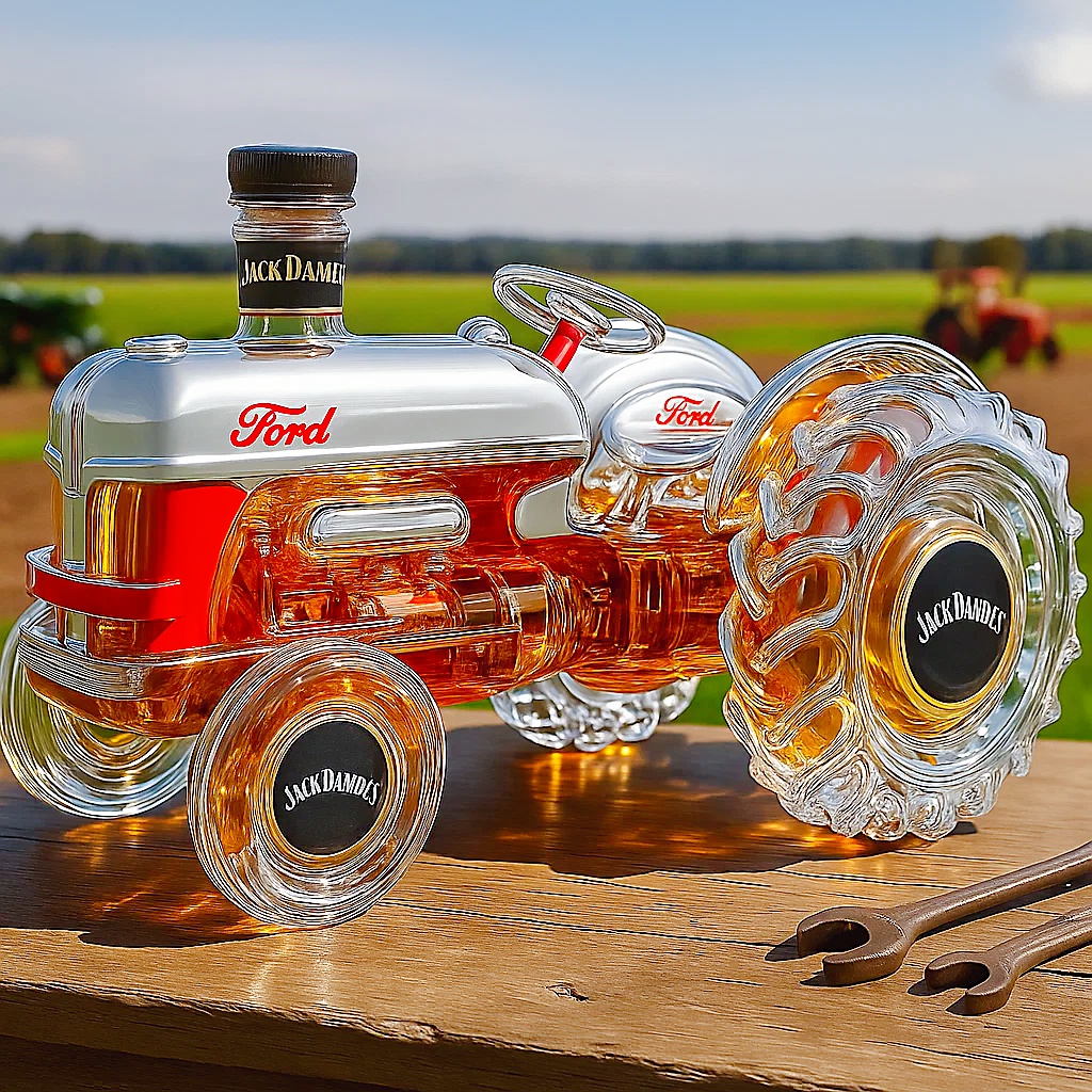 Classic Ford 9N Tractor Whisky Bottle