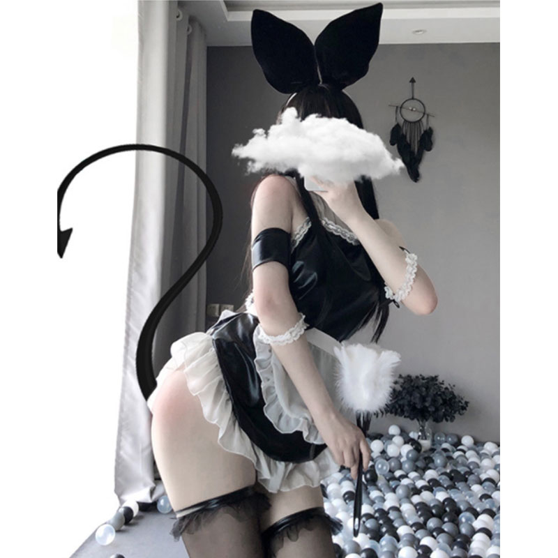 Sexy Maid Lace Stockings Lingerie Dress
