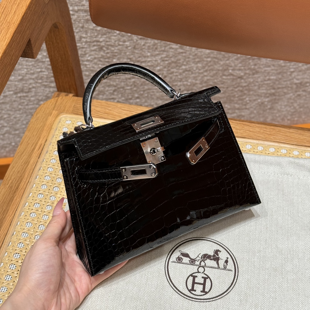 Hermes mini kelly2 89Noir (handmade to order)