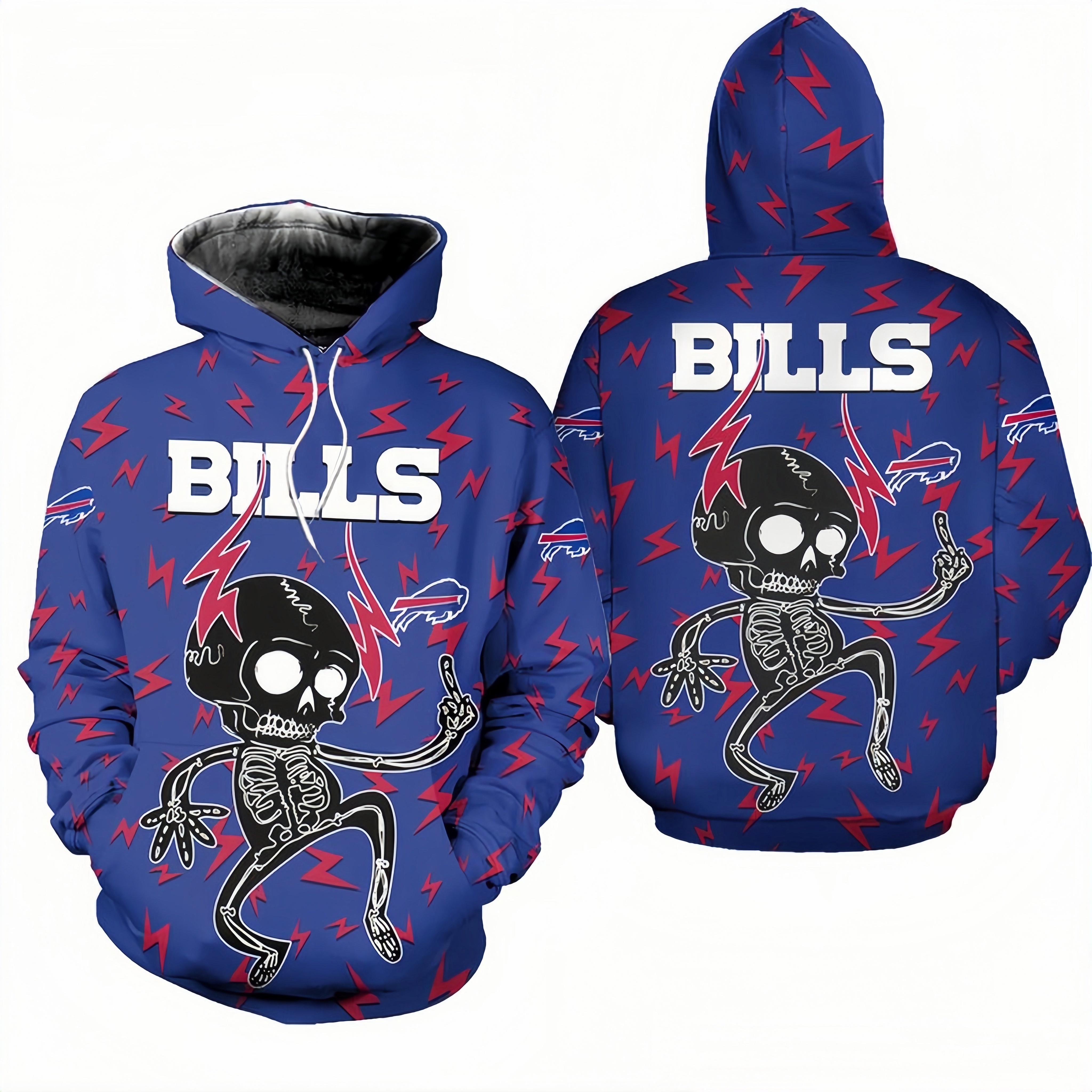 BUFFALO BILLS 3D ELECTRIC SHOCK CUTE SKELETON