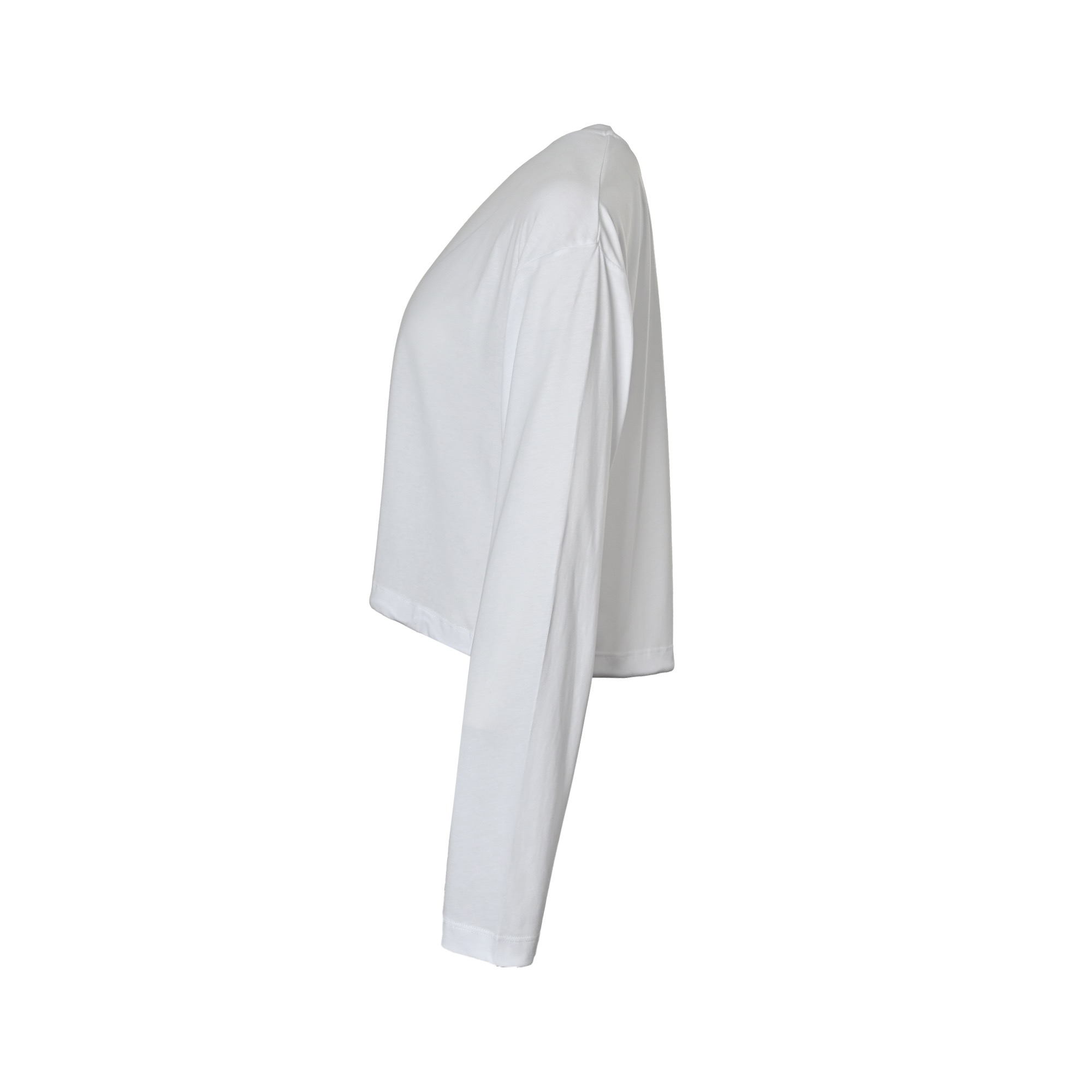 Prada 25ss women's triangle logo long-sleeved T-shirt