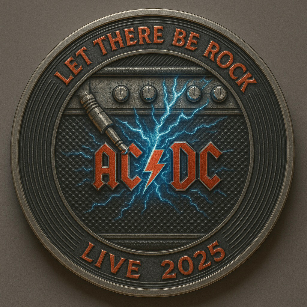 AC/DC “LET THERE BE ROCK TOUR 2025” Commemorative Coin
