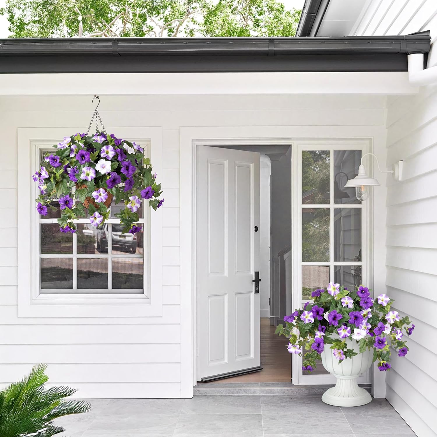 🌺🌺Realistic zero maintenance artificial UV resistant outdoor flowers
