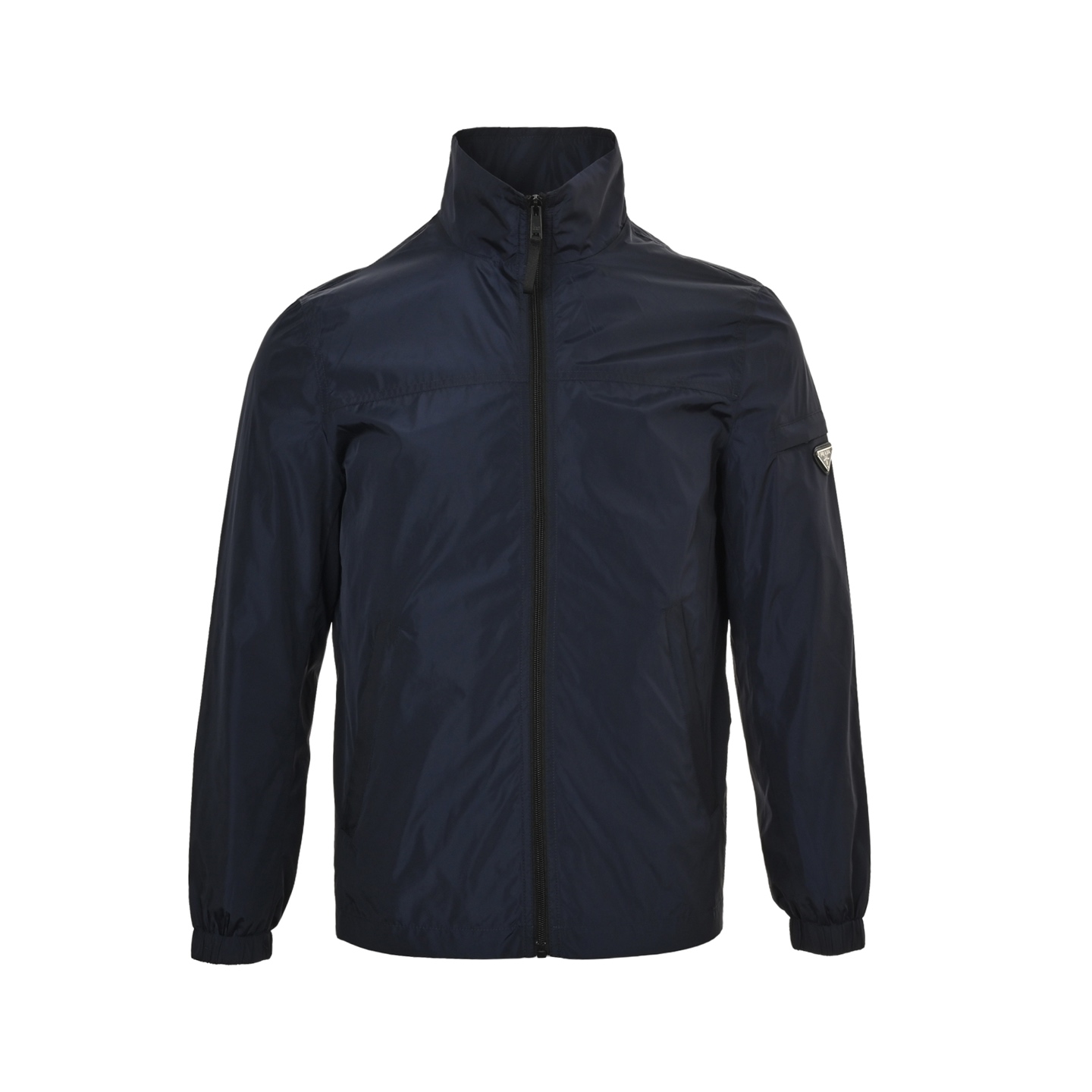 Prada 25Fw triangle patch stand collar jacket