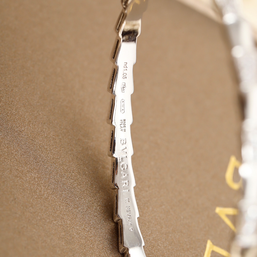 Bulgari Serpenti Viper Mother-of-Pearl Snake Bracelet