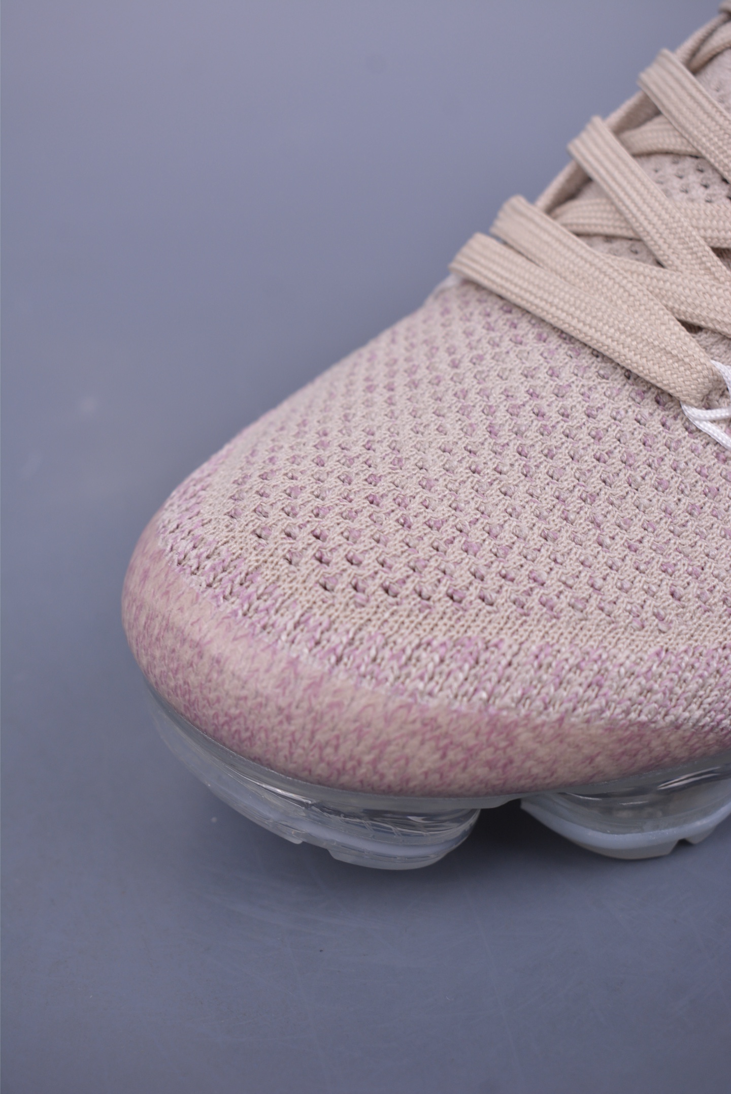 Nike Air Vapormax Flyknit 1.0 Running Shoes Light Khaki Silver Hook 849557-202