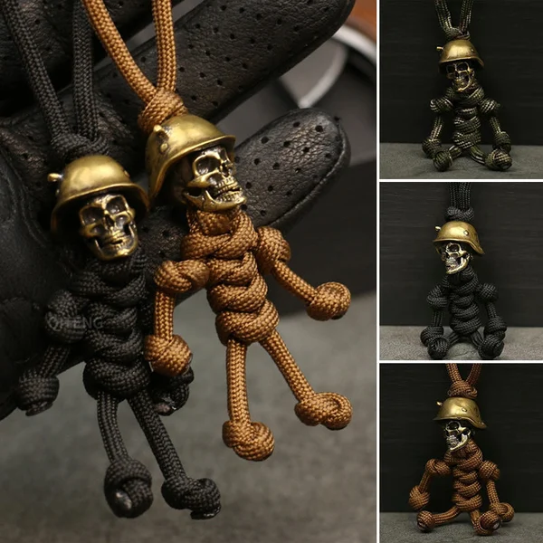 🔥Last Day Promotion-50% OFF🔥Skeleton Soldier Paracord Keychain