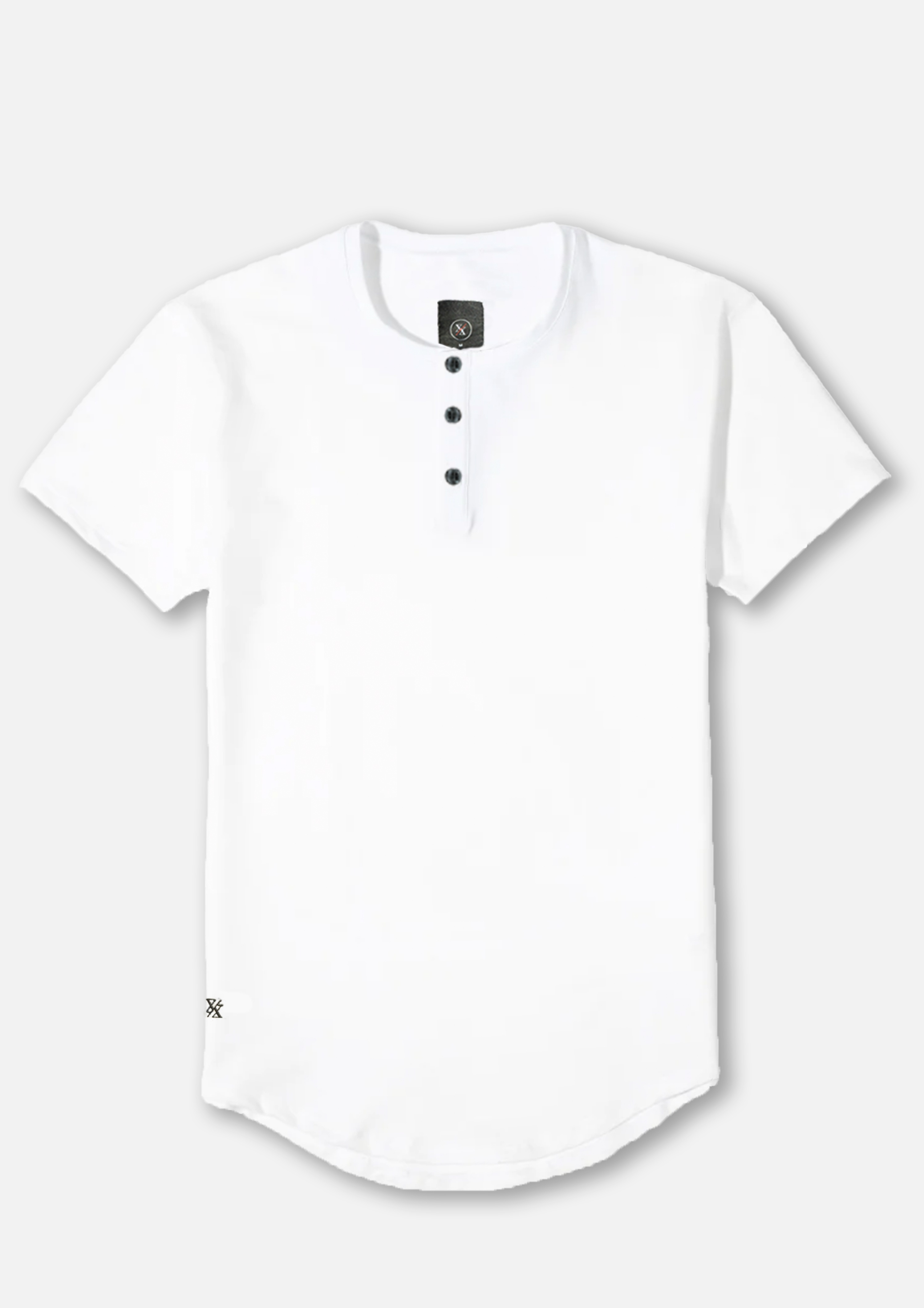Henley Curved Hem