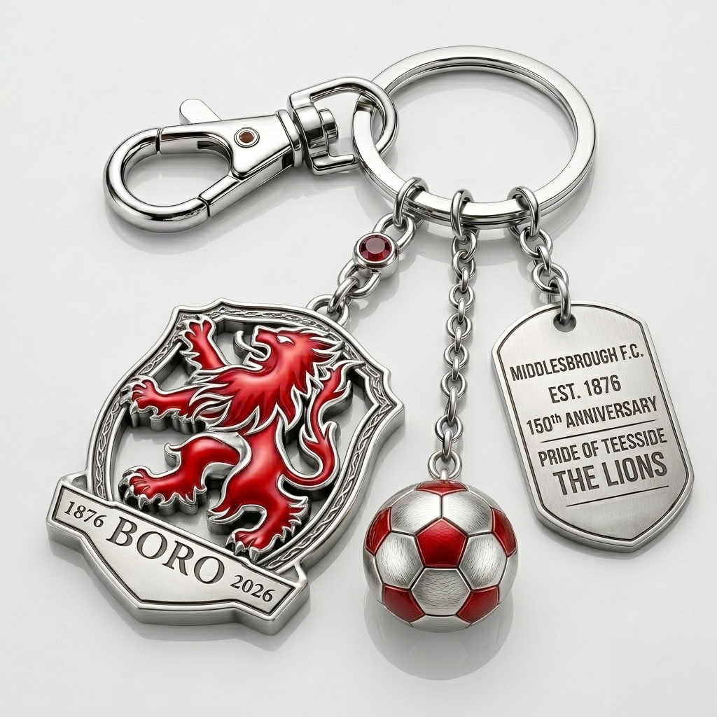 Middlesbrough F.C. 150th Anniversary Keychain