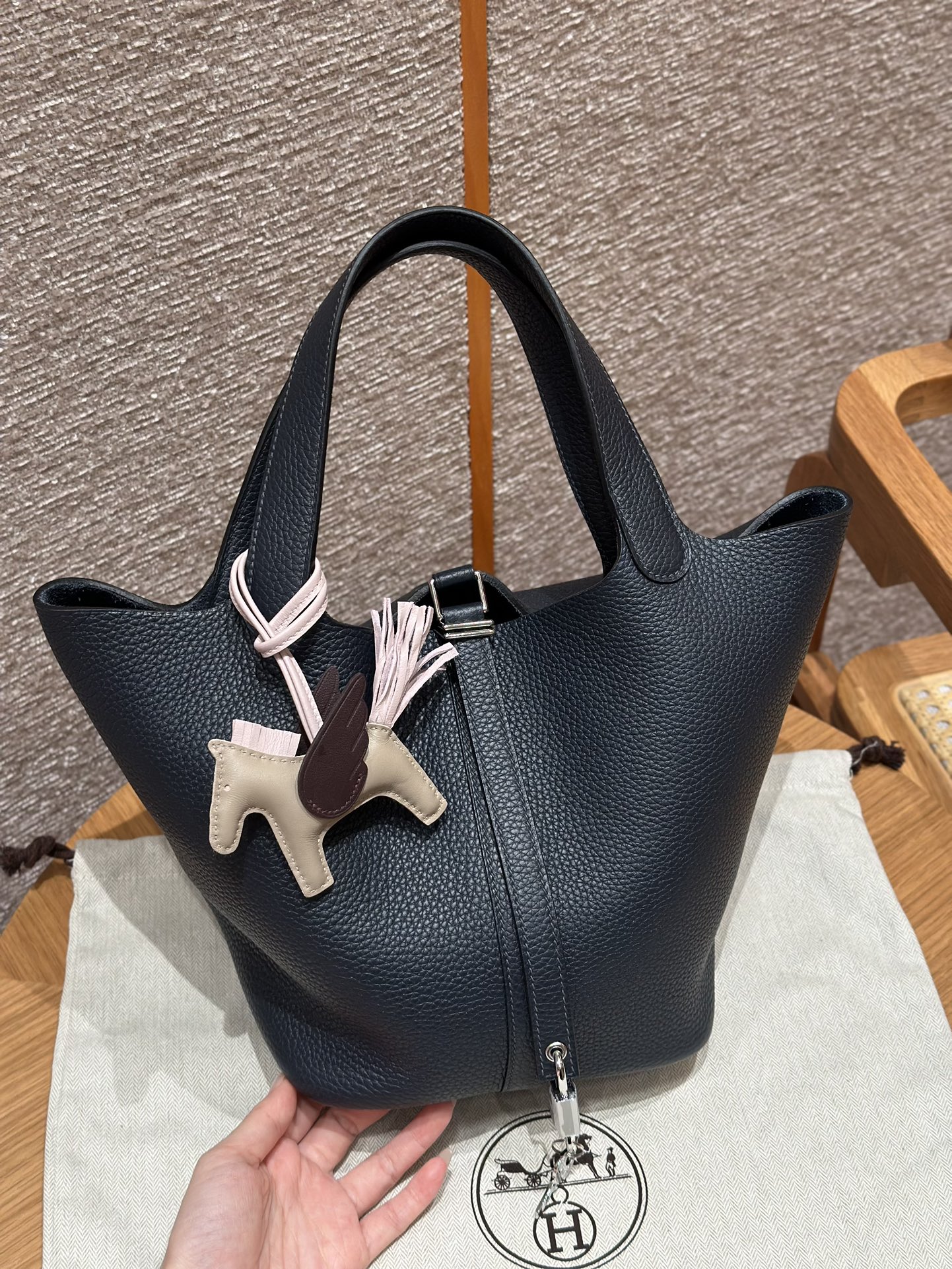 Hermès Picotin lo 2ZBlue nuit handbag (handmade to order)