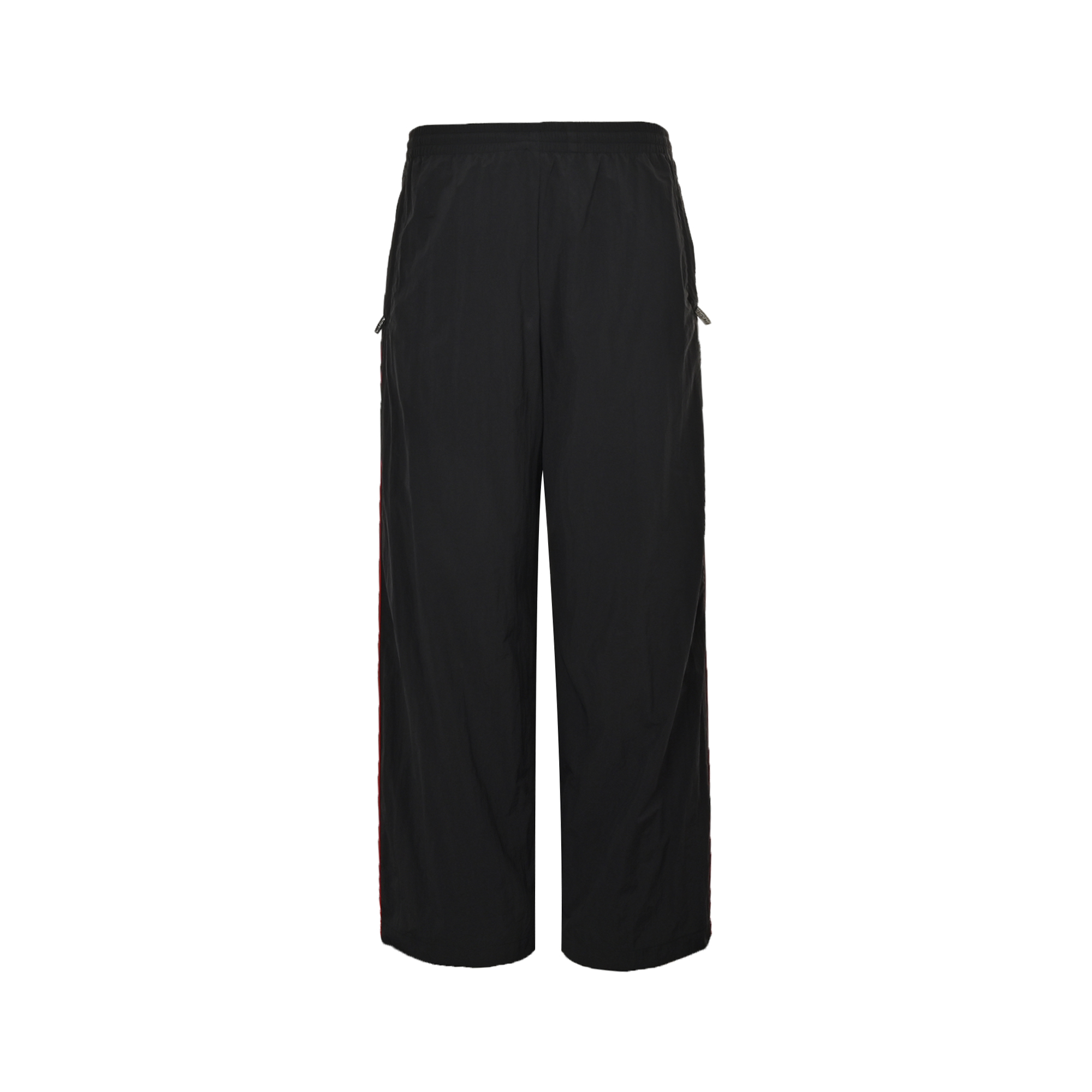 Balenciaga 24Fw Paris Lettering Manchester United Red Stripe Trousers