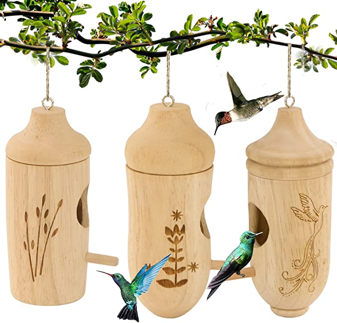 🔥Last Day Promotion-[SAVE 50% OFF]--Handmade Wooden Hummingbird House-Gift for Nature Lovers