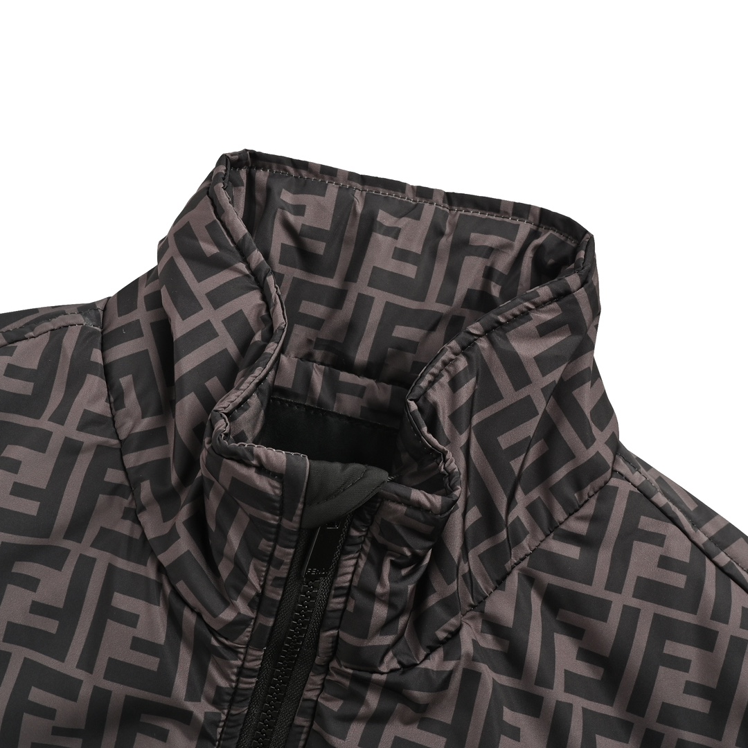 Fendi 24Fw FF full print patchwork cotton jacket
