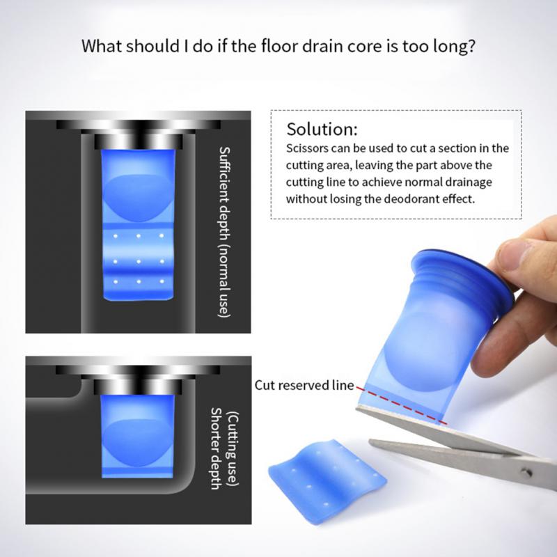 (🔥Last Day Promotion-SAVE 60% OFF)-Kitchen Bathroom Silicone Odor-Proof Leak Core