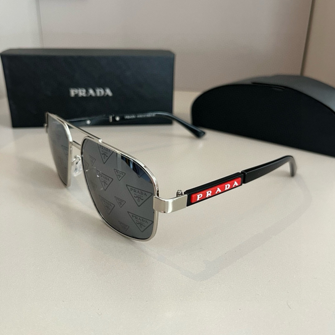 Prada round frame sunglasses