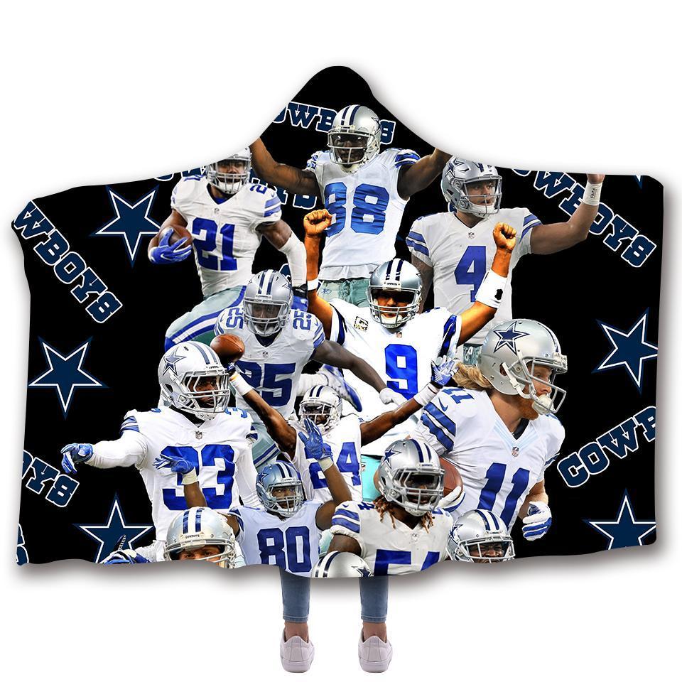 DALLAS COWBOYS CLASSIC 3D HOODED BLANKET