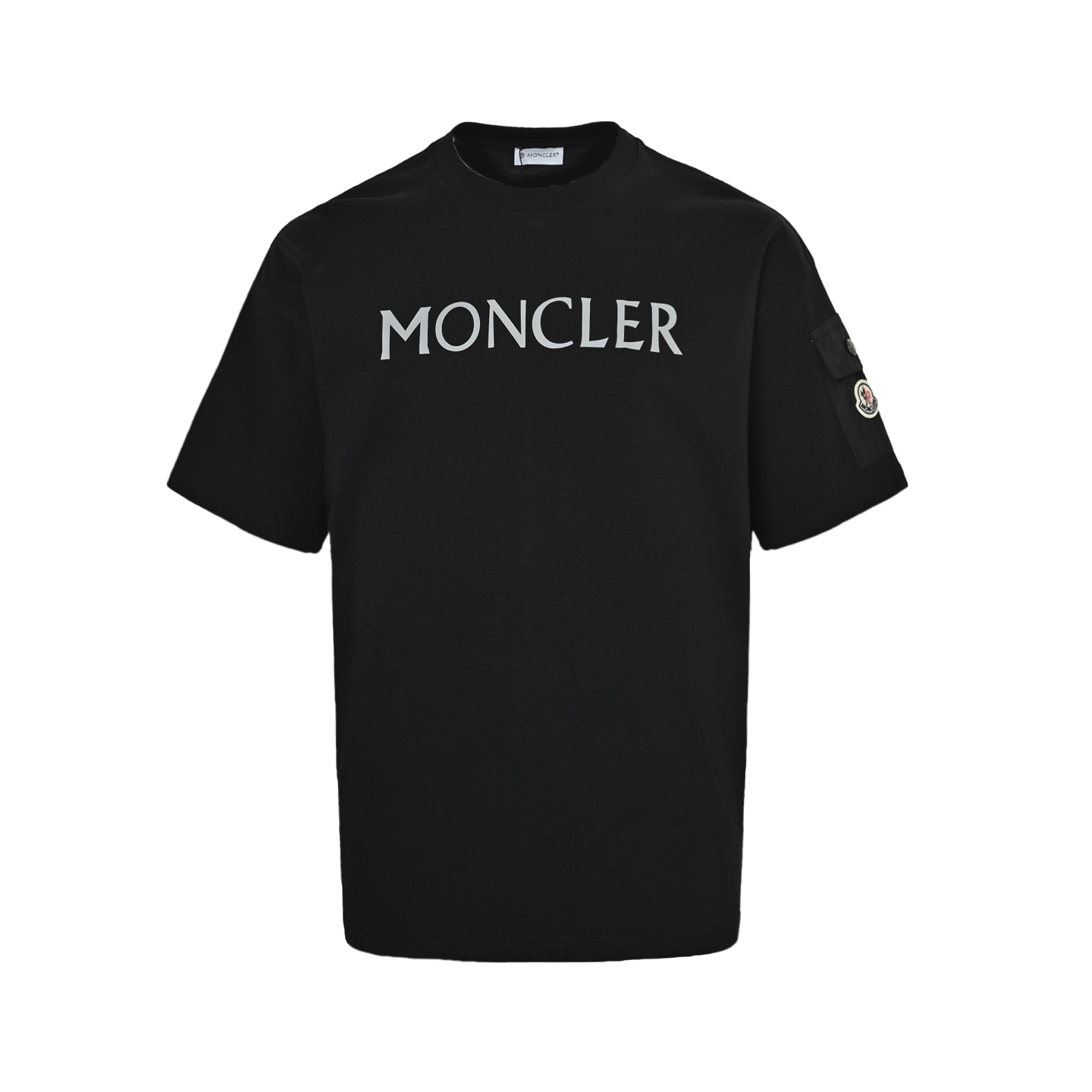 Moncler classic print sleeve pocket short sleeve