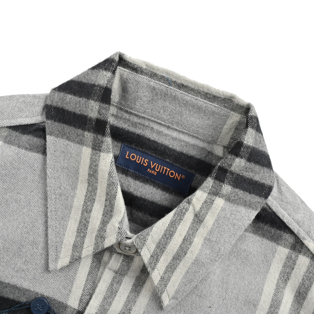 Louis Vuitton 24Fw flannel check shirt
