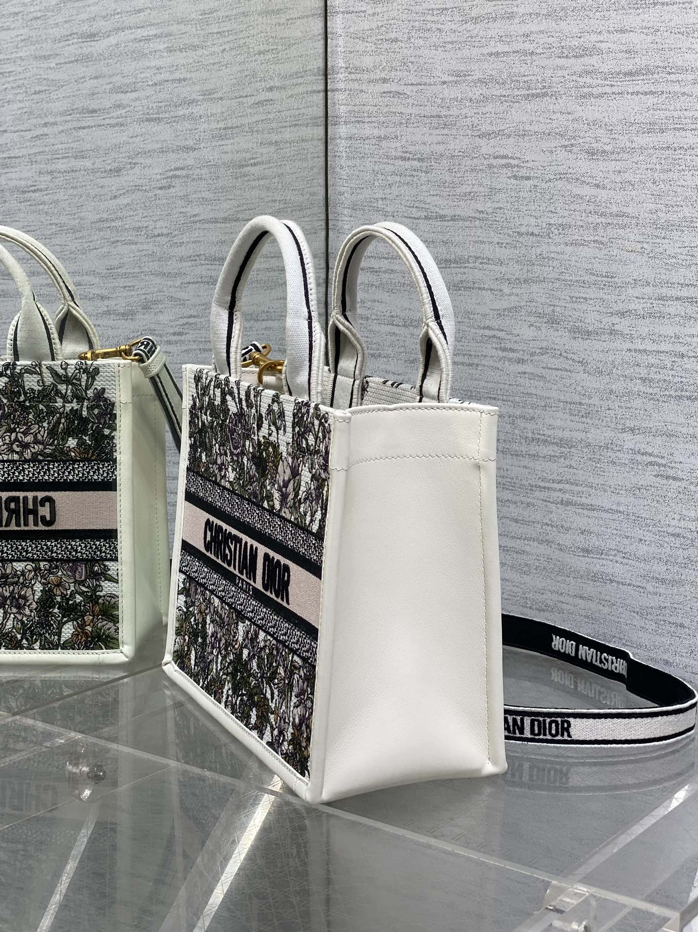 Dior Embroidered Tote Small