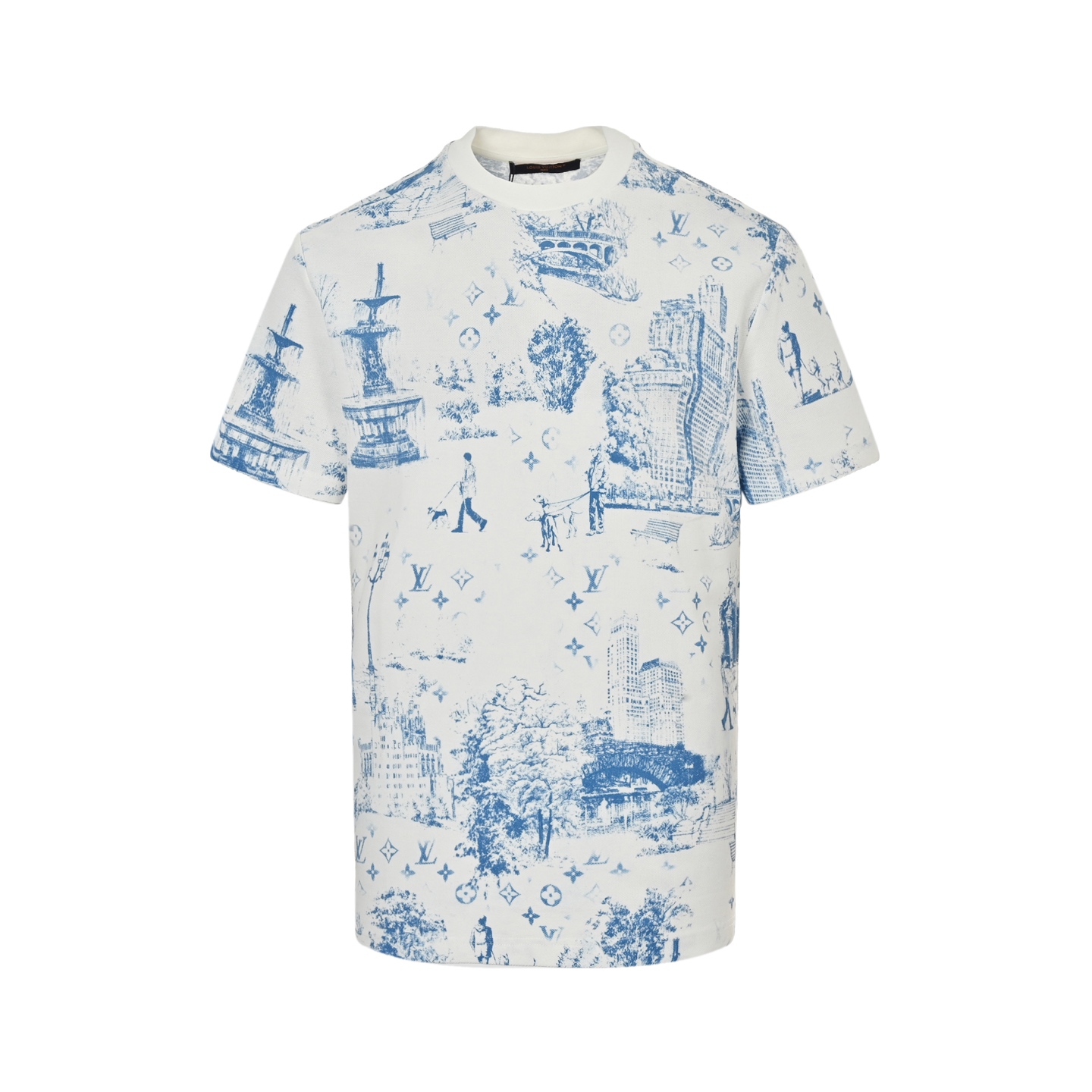 Louis Vuitton 25ss City Park Print Piqué Short Sleeve