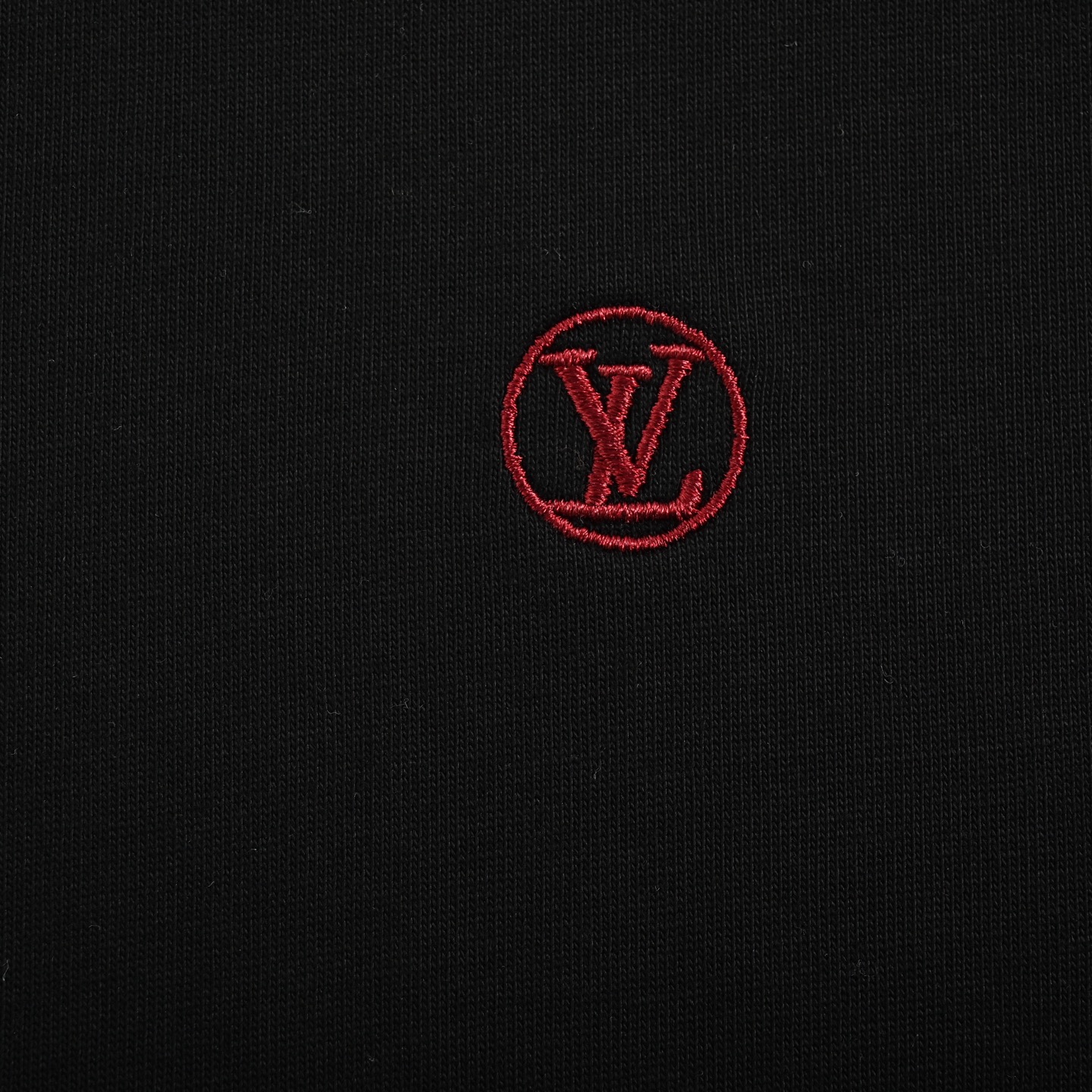 Louis Vuitton 25ss classic red embroidered logo short sleeve