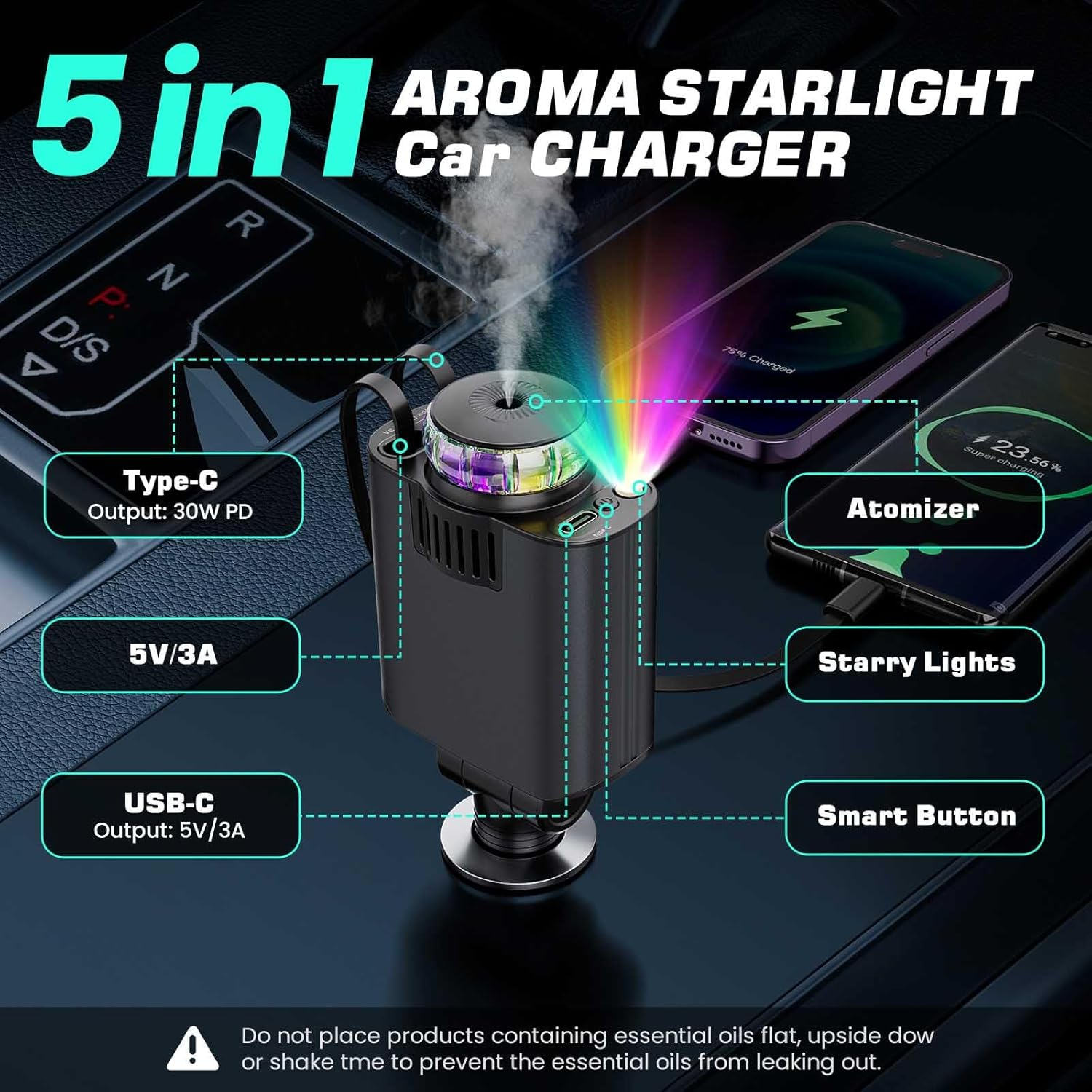 2025 AIRFRESHENER STAR LIGHT CAR CHARGER