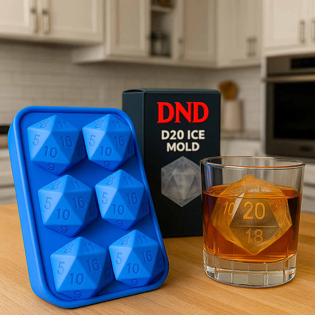 DND D20 Dice Ice Mold