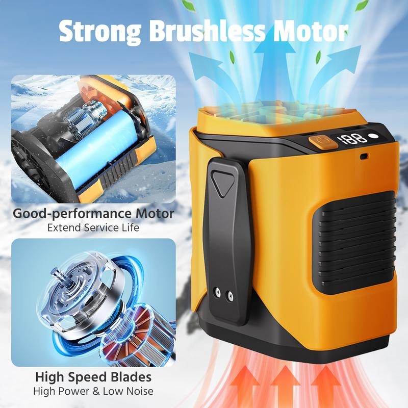 💥ON SALE💥Upgrade Personal Portable Waist Clip Fan,10 Speeds 10000RPM Strong Airflow