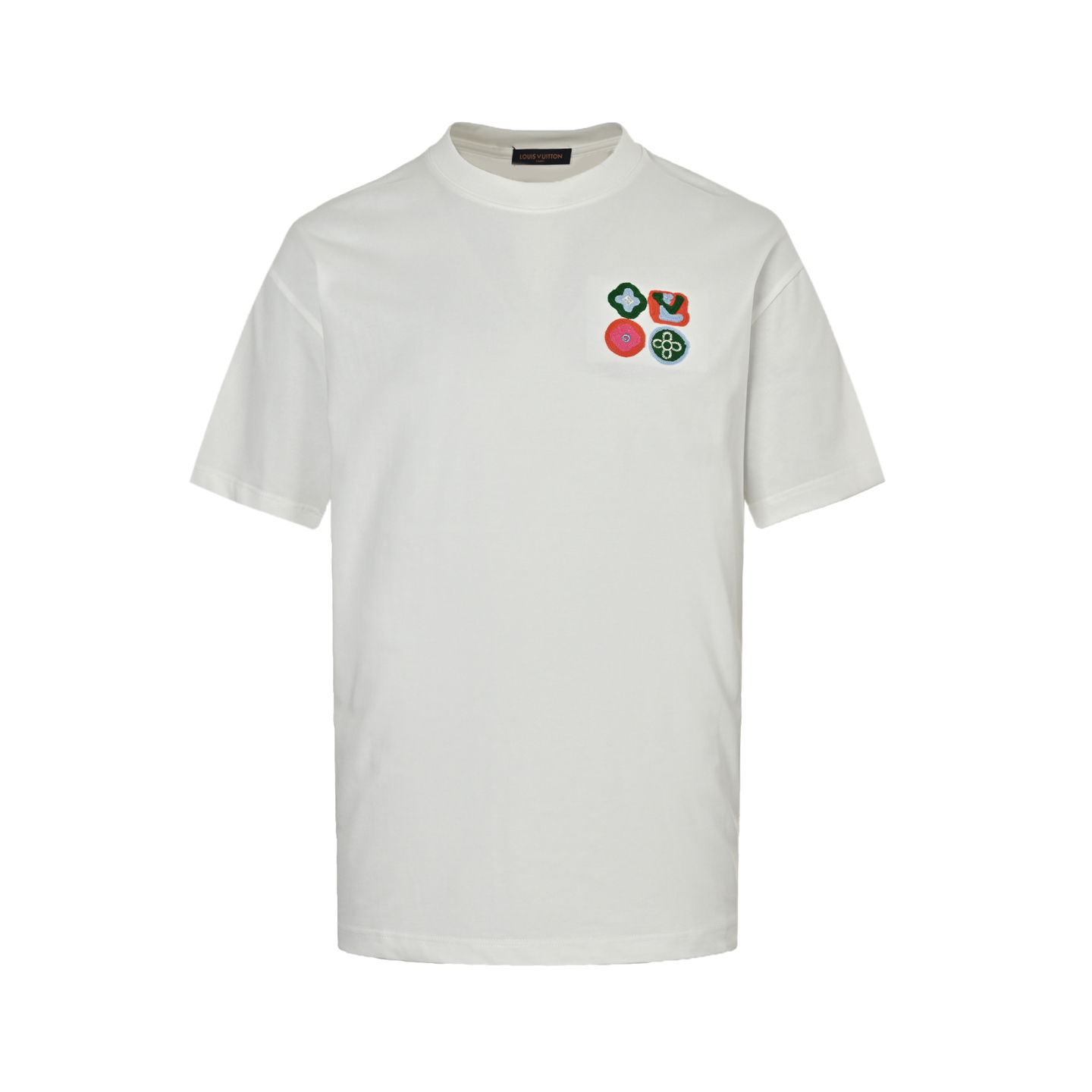 Louis Vuitton 25ss short sleeve with embroidered emblem