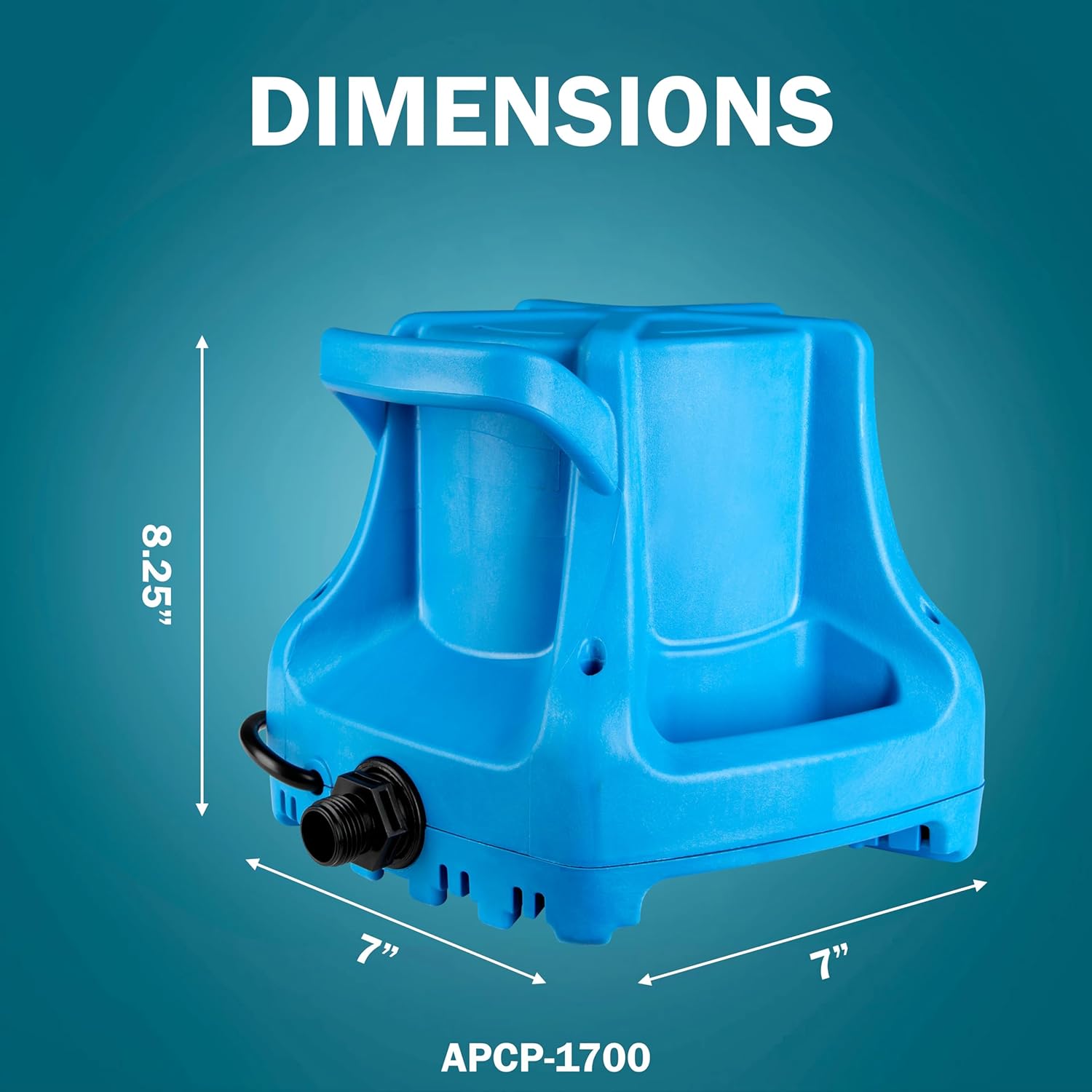 Little Giant 115-Volt 1/3 HP 1745 GPH Automatic Submersible Swimming Pool Cover Pump