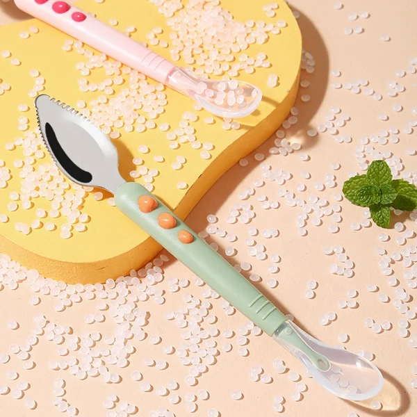 🔥Last Day 50% OFF🔥Baby Double Head Scraping Fruit Spoon