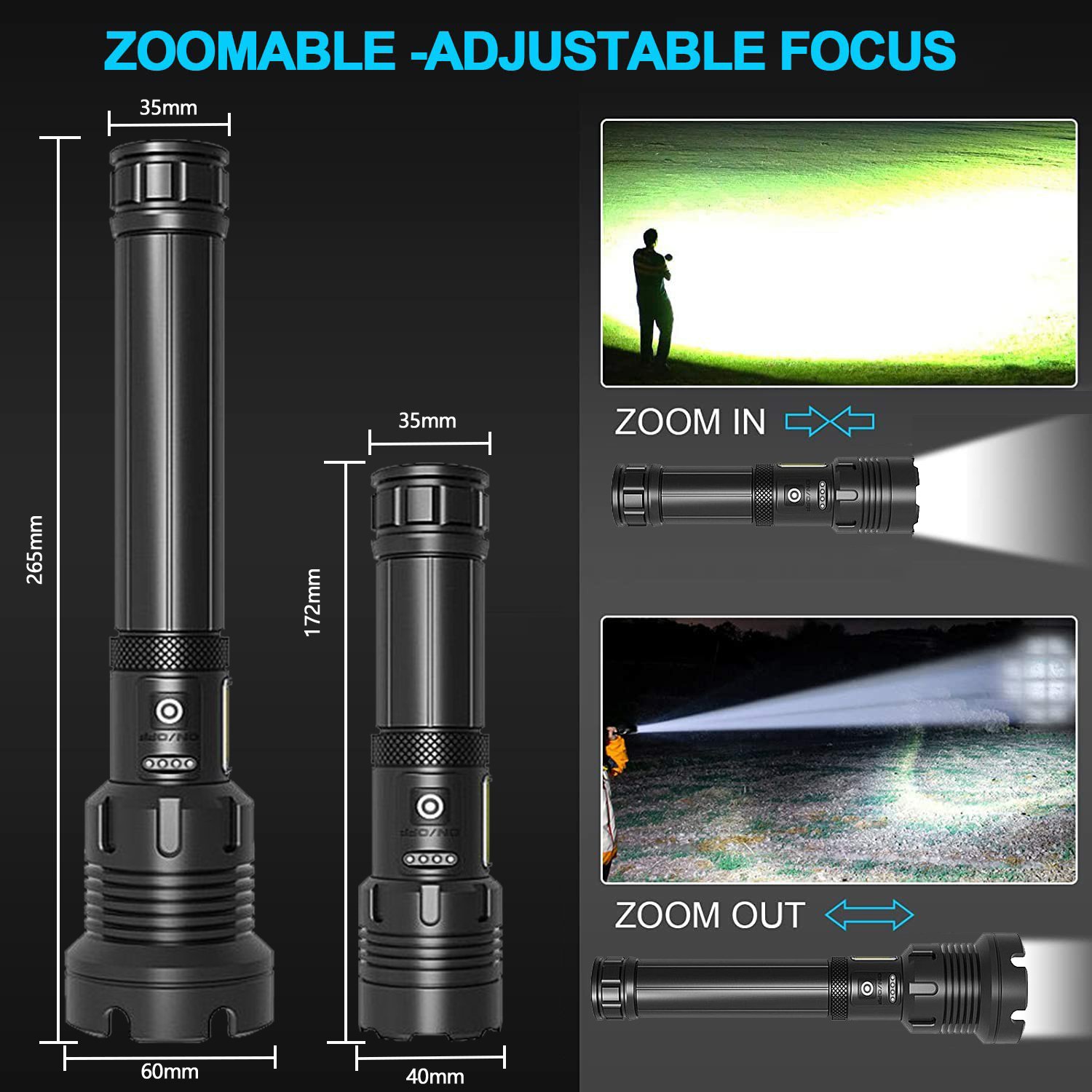 🎁Last Day Promotion- SAVE 70%🏠LED Rechargeable Tactical Laser Flashlight-Buy 2 Free VIP Shipping