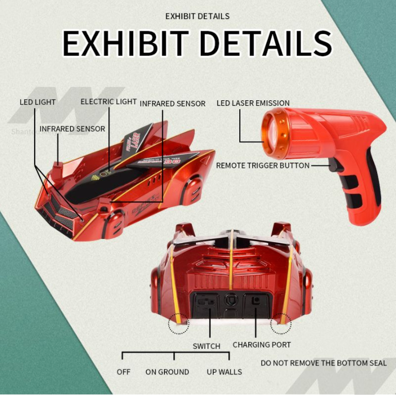 (🌲Early Christmas Sale- SAVE 49% OFF)2022 NEW RC Infrared Chasing Wall Climbing Car-⏰BUY 2 GET 8% OFF & FREE SHIPPING