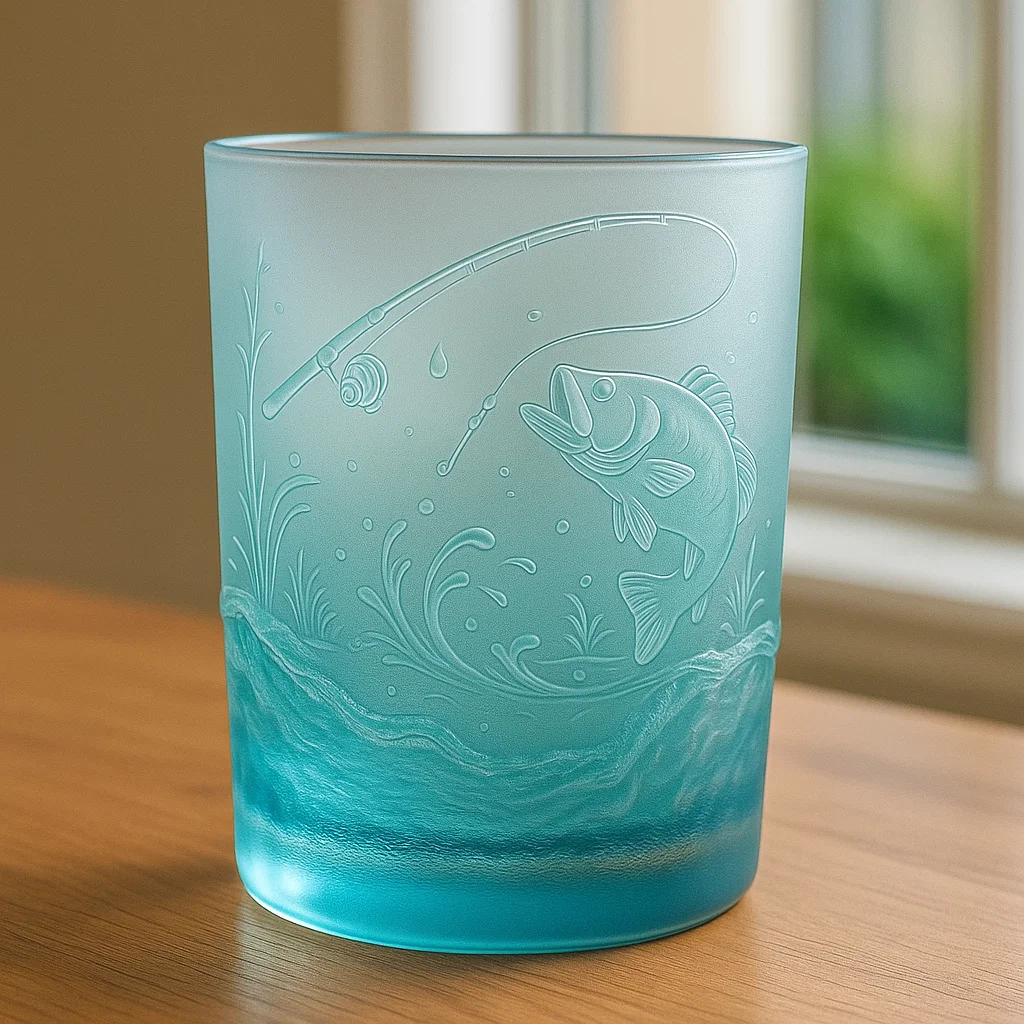 Fishing enthusiast glass