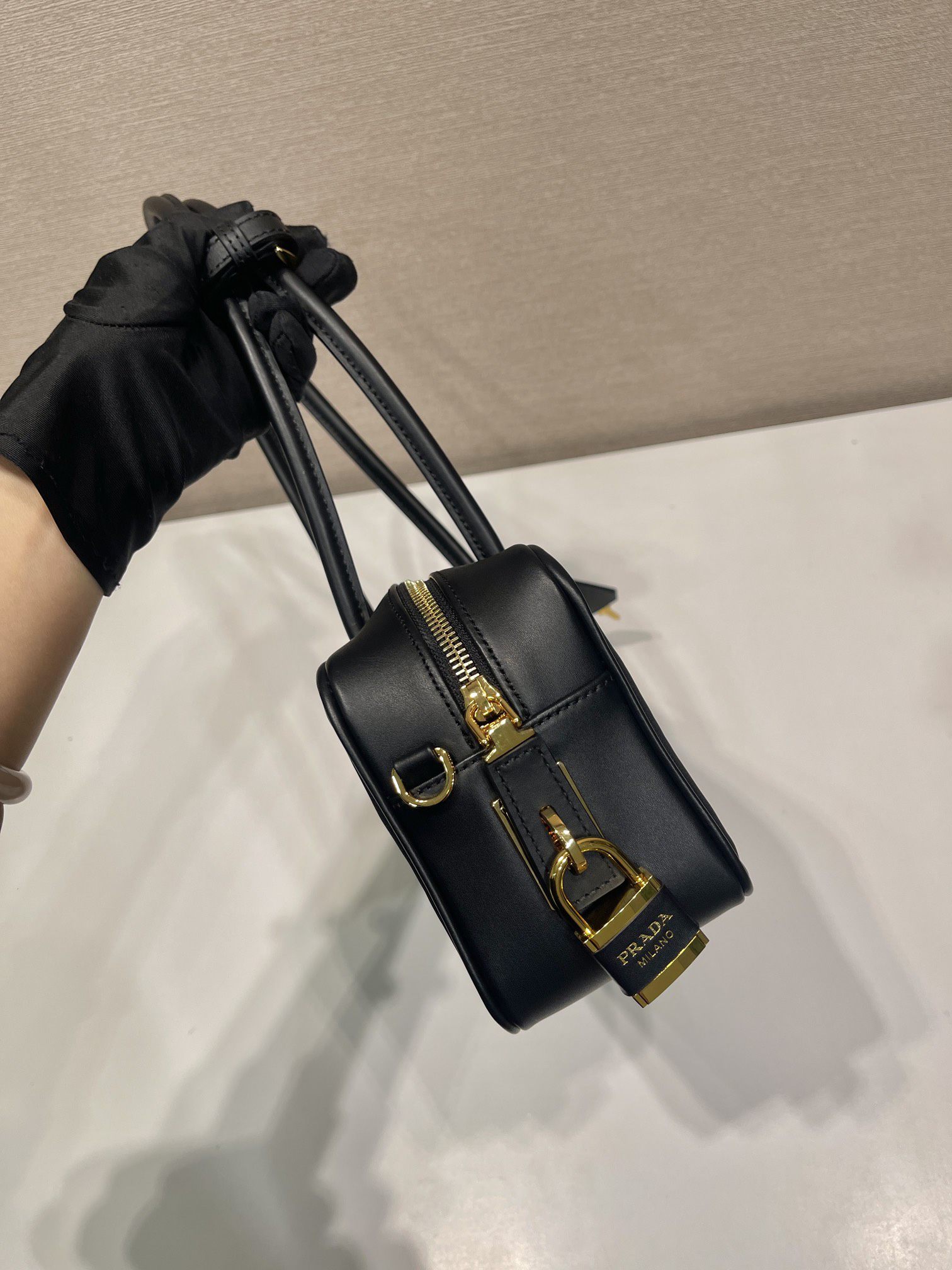 Prada Tessuto Tocker Handbag 1BB132
