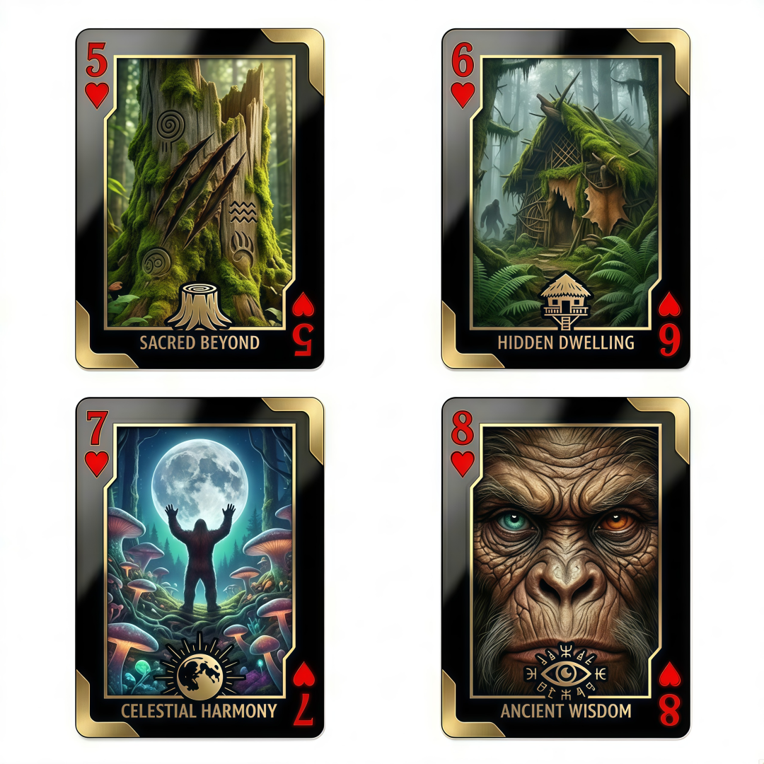 Bigfoot Playing Cards