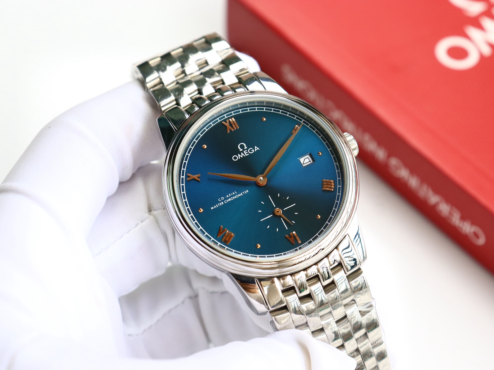 Omega De Ville series two-hand semi-mechanical men's watch