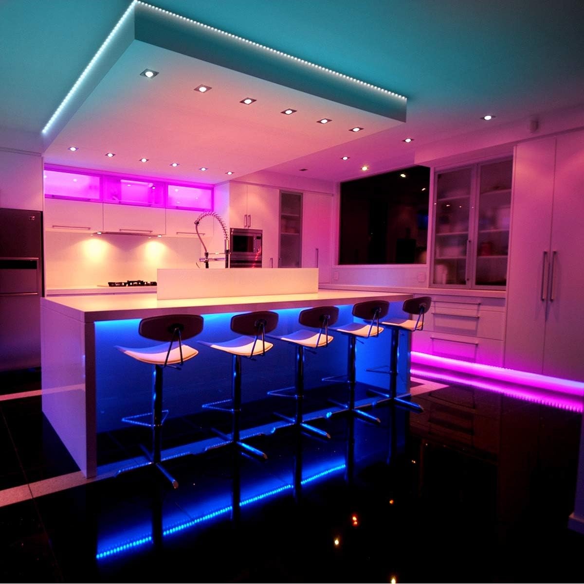 Double the romance! 60-foot colorful light strip