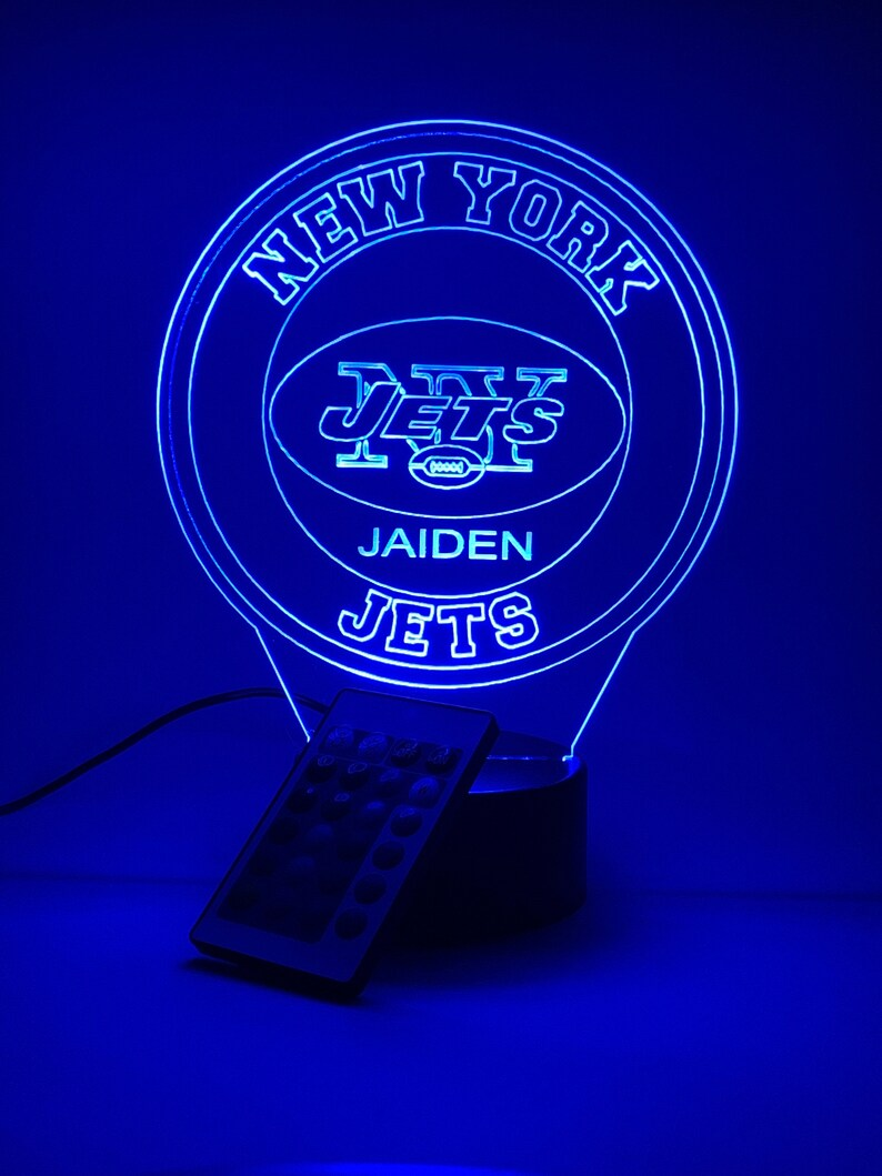 NEW YORK JETS 3D LAMP PERSONALIZED