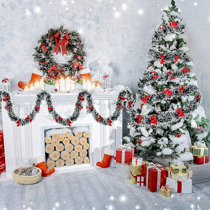 💐💐Christmas Metal Flower Strip Decoration