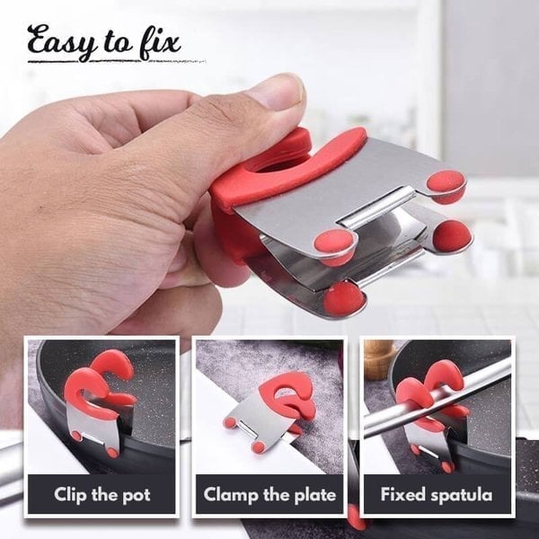 (🌲XMAS Hot Sale- 50% OFF)Cookware Side Clip Rest Holder-🔥Buy 3 Get 1 Free Today🔥
