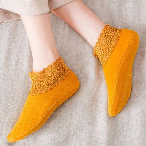 (💥49% OFF--Last Day Sale)--New Fashion Lace Warmer Socks(One size fit all)--BUY 2 SETS(set of 4 pairs) GET 10% OFF & FREE SHIPPING