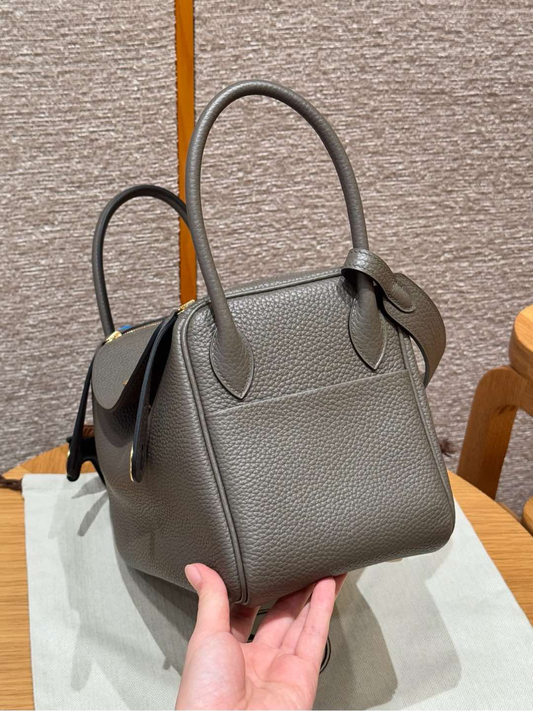 Hermès Lindy 8FGirs etain handbag (handmade to order)