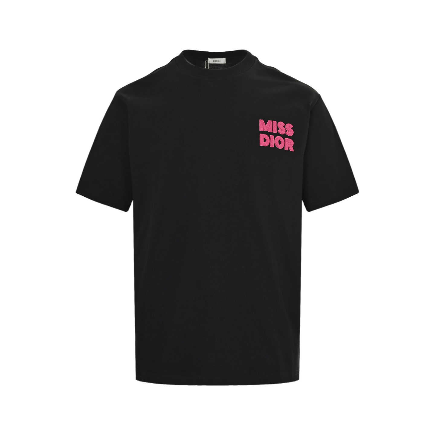 Dior 25ss toothbrush flocked lettering short sleeve