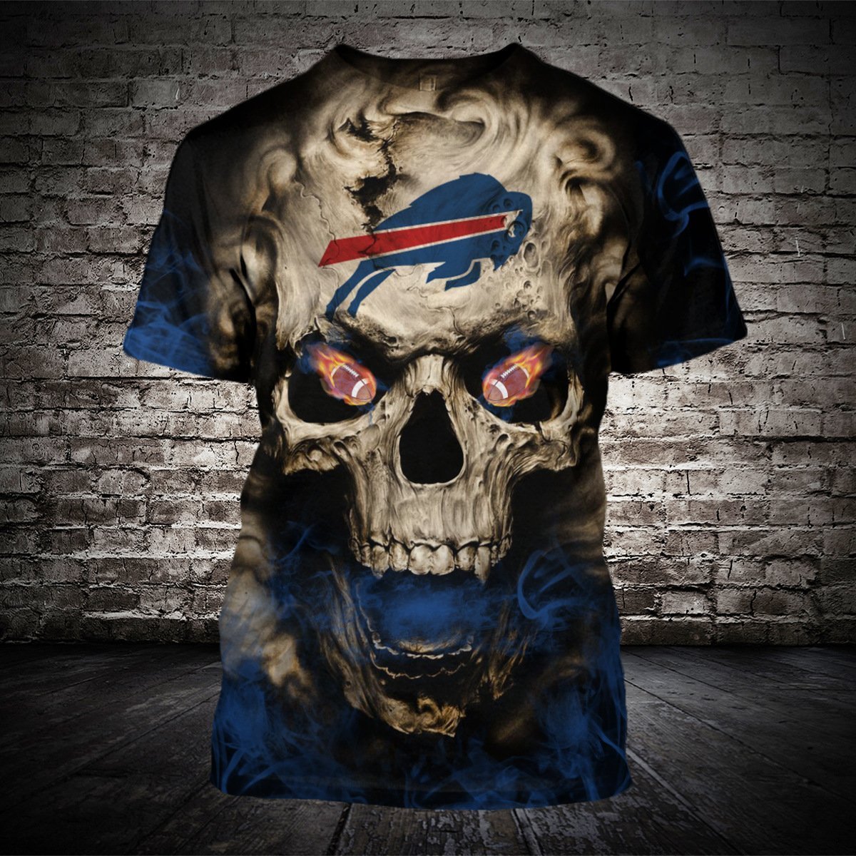BILLS 3D HOODIE SKULL52