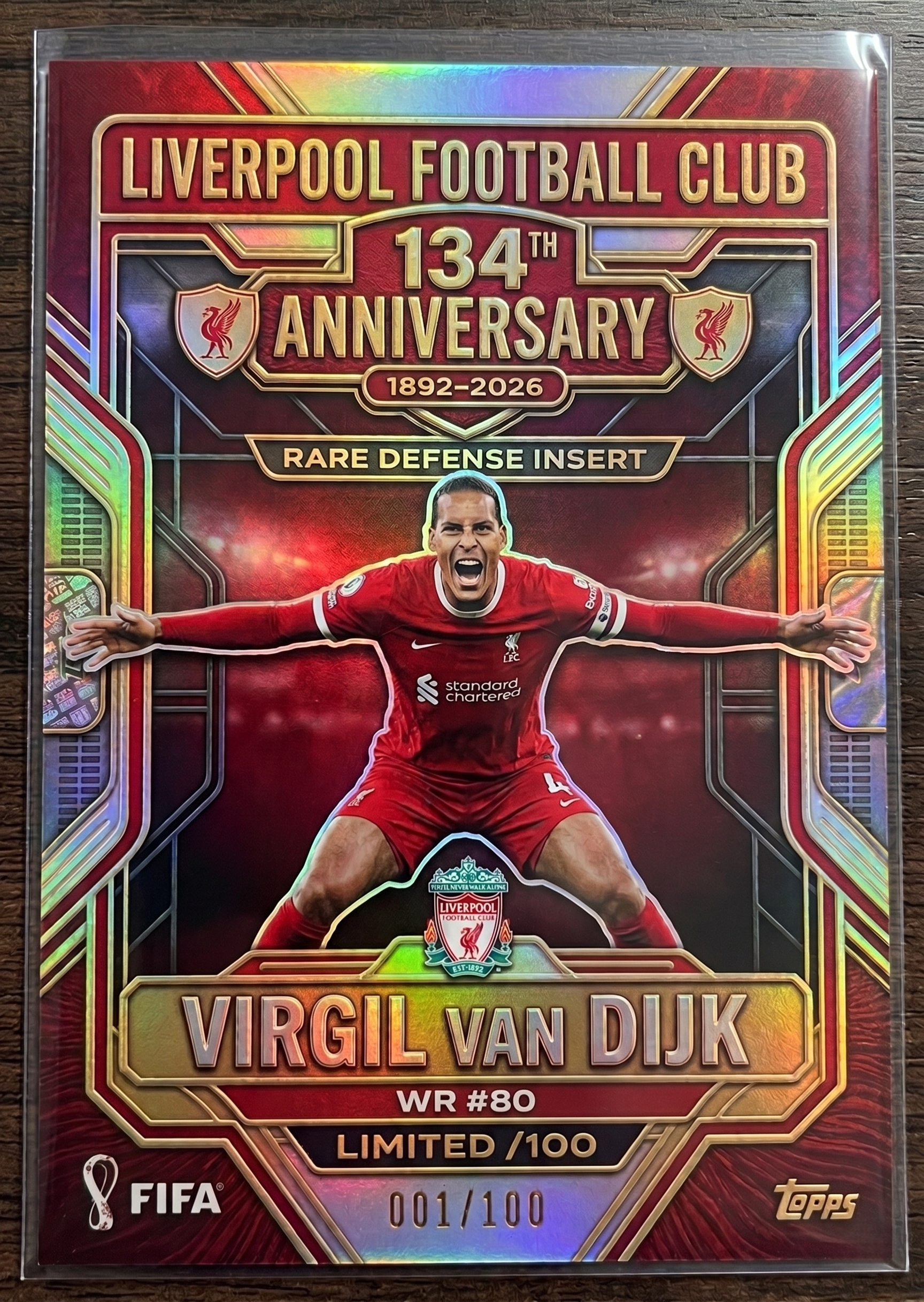 Liverpool Football Club 134th Anniversary Legacy Collection Cards