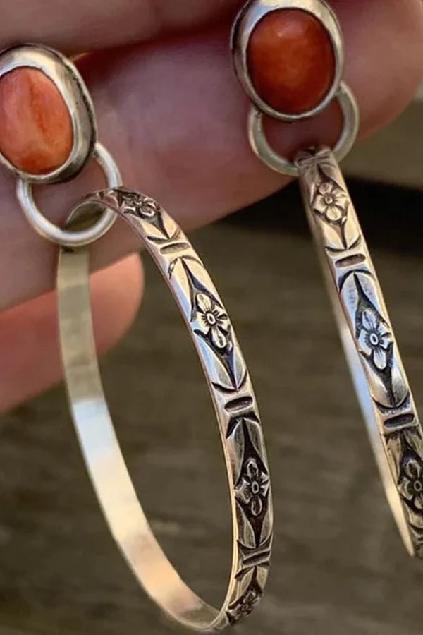 Boho Vintage Hoop Earrings