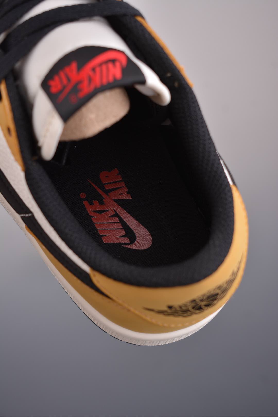 Nike Air Jordan 1 Retro Low OG Rookie of the Year Wheat Yellow Black and White CZ0790-107